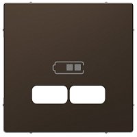 Лицевая панель Schneider Electric Merten D-Life для 2-м. розетки USB мокко